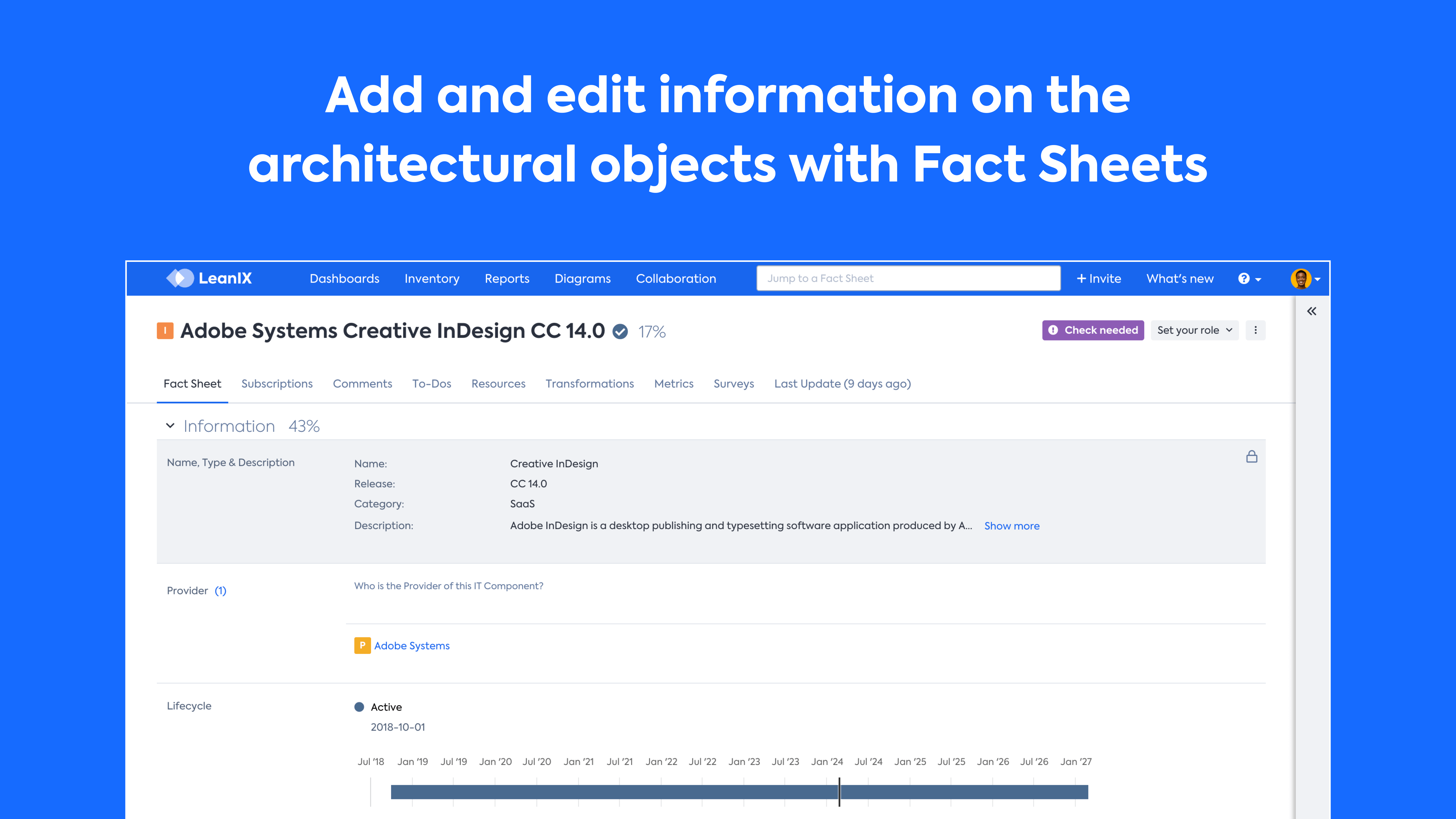 screenshot of SAP LeanIX